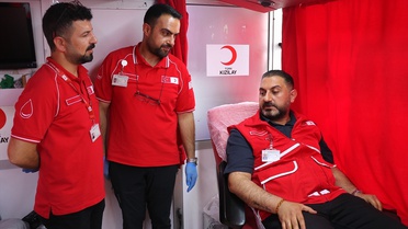 Van'da İki Gönüllü Kan Bağışçısı