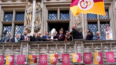 Galatasaray'ın 26. şampiyonluğu Brüksel'de coşkuyla kutlandı