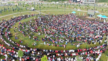 Malatyalılar milli heyecanı Yüzüncü Yıl Kent Parkı'nda yaşadı