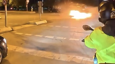 İstanbul'daki korkunç kaza kamerada! Bir anda alev topuna döndü