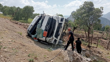 Şırnak'ta Su Tankeri Devrildi, Sürücü Ağır Yaralı