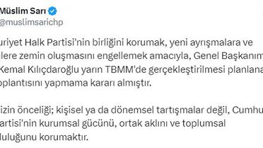 Kılıçdaroğlu TBMM Grup Toplantısını İptal Etti