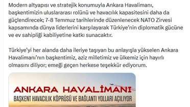 Ankara Havalimanı NATO Zirvesi'ne hazır