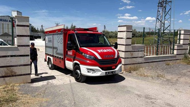 Gölbaşı'ndaki Alçı Fabrikasında Yangın