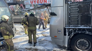 Metrobüste Yangın Paniği