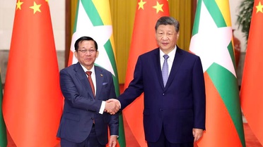 Xi Jinping, Myanmar Lideri ile Görüştü