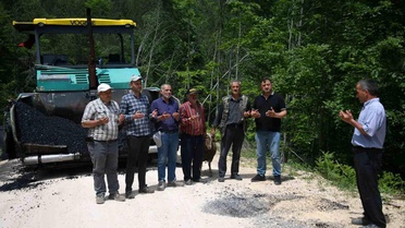 Azdavay'da Asfalt Yolu Kutladı