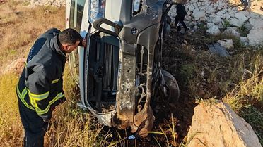 Mardin'de Kamyonet Devrildi: 4 Yaralı