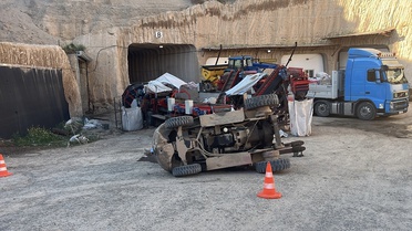 Forklift Devrildi, Sürücü Hayatını Kaybetti