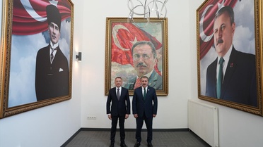 Oktay'dan Destici'ye Taziye ve Tebrik Ziyareti