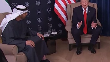 Trump, BAE Devlet Başkanı Al Nahyan ile kameralar önünde dalga geçti