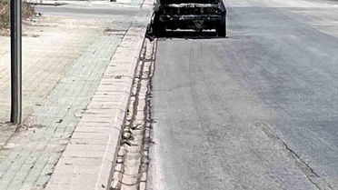 Yanmış Araç Yol Kenarında Terkedildi
