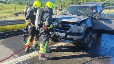 Bolu'da Cipte Yangın Çıktı