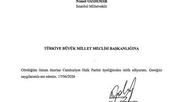 Nimet Özdemir CHP'den İstifa Etti