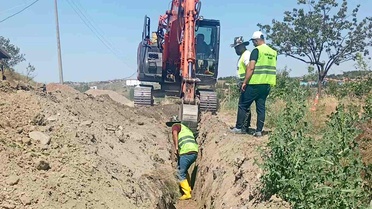 Sungurlu'da içme suyu şebeke hattı çalışmaları sürüyor
