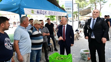 Vali Varol, Köşk'te Yerel Üretimi İnceledi