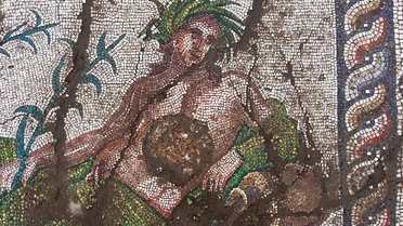 Aspendos'ta Nadir Mozaiğe Ulaşıldı