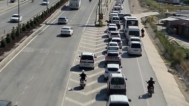 Hatay'da Dronlu Trafik Denetimi