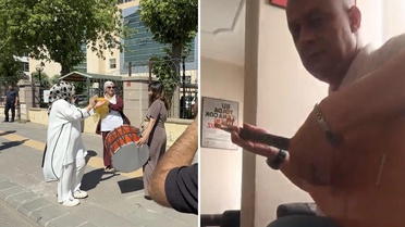 Boşanmayı davul zurna ile kutlayan kadının kocasından karşı hamle
