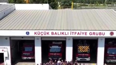 Bursa itfaiyesi'nden milli takımımıza anlamlı destek
