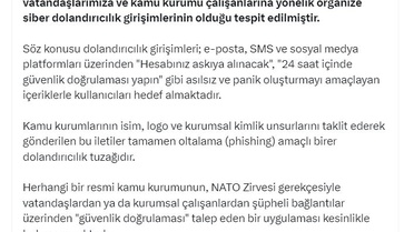 NATO Zirvesi'nde Siber Dolandırıcılık Uyarısı