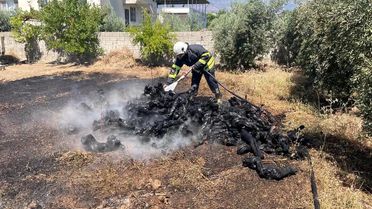 Hassa'da Bahçede Yangın Kontrol Altına Alındı
