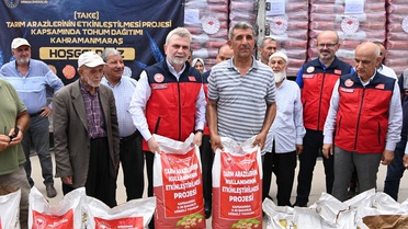 Kahramanmaraş'ta üreticiye can suyu: 47 ton soya tohumu dağıtıldı