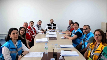 Kayseri Devlet Hastanesi'nde eş zamanlı tatbikat