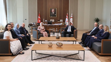 KKTC Cumhurbaşkanı Erhürman Göktaş'ı Kabul Etti