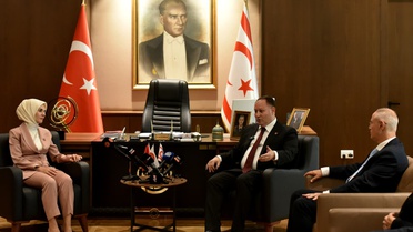 KKTC Meclis Başkanı Öztürkler, Bakan Göktaş'ı kabul etti