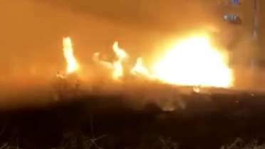 Nusaybin'de Otluk Alanda Yangın