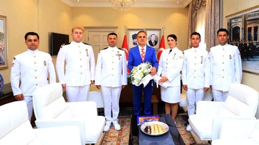 Sahil Güvenlik'in 44. yılında Vali'ye ziyaret