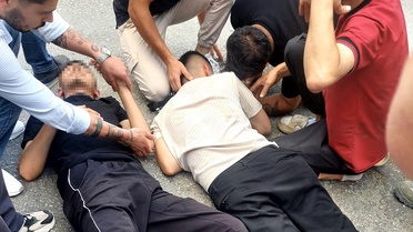 Samsun'da Otomobil ve Motosiklet Çarpıştı