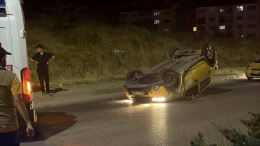 Eskişehir'de Taksi Kazası: İki Yaralı