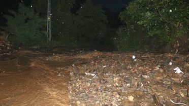 Artvin'de Dere Taşması
