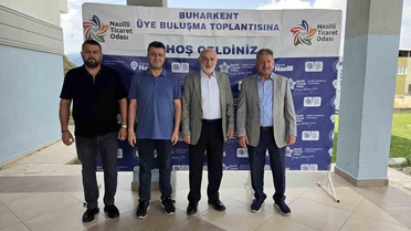 Başkan Arslan, Buharkent'te oda üyeleri ile buluştu