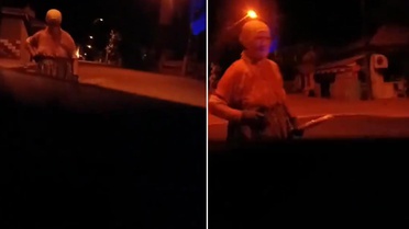Esrarengiz köyde korku dolu anlar! Bir anda karşılarına çıktı
