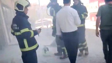 Kahta'da İş Merkezinde Yangın: 2 Yaralı