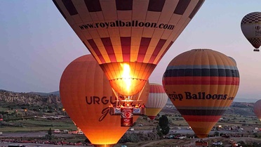 Kapadokya'da Milli Takıma Destek Balonları