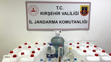 Kırşehir'de Sahte Alkol Operasyonu