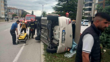 Konya'da Trafik Kazası: Sürücü Yaralandı