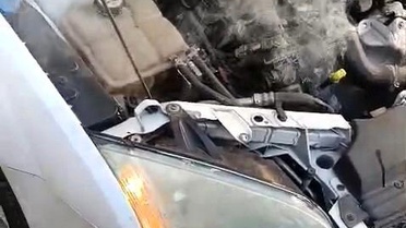 Kahta'da Otomobil Yangını