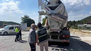 Turizm merkezlerinde beton mikserlere sıkı takip