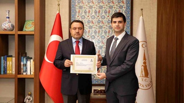Kaymakam Teltik'e Başarı Belgesi