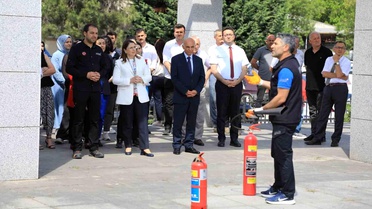 Bartın'da Yangın Tatbikatı Yapıldı