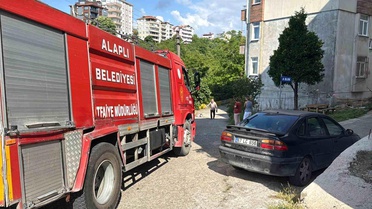 Zonguldak'ta Piknik Tüpü Yangını Panik Yarattı