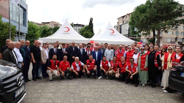 Bafra'da Kızılay kan alma birimi açılışı