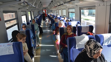 Anneler ve Çocuklar Tren Yolculuğu Yaptı