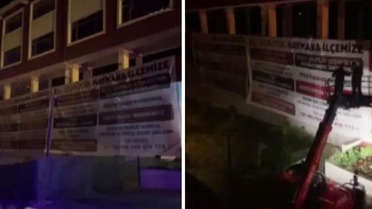 CHP’li belediyeler arasında pankart krizi: Ankara Büyükşehir Belediyesi astı, Haymana Belediyesi kaldırdı