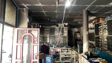 Karapürçek'te Eczane Yangını